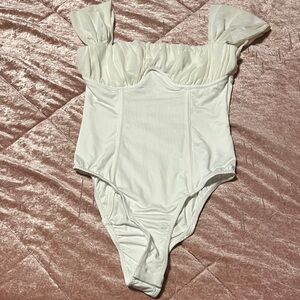 Princess Polly Cream Kids Bodysuit